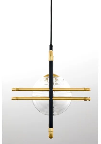 Lustră pe cablu Jupiter 2030 FIORI 3xG9/10W/230V negru/auriu/transparent