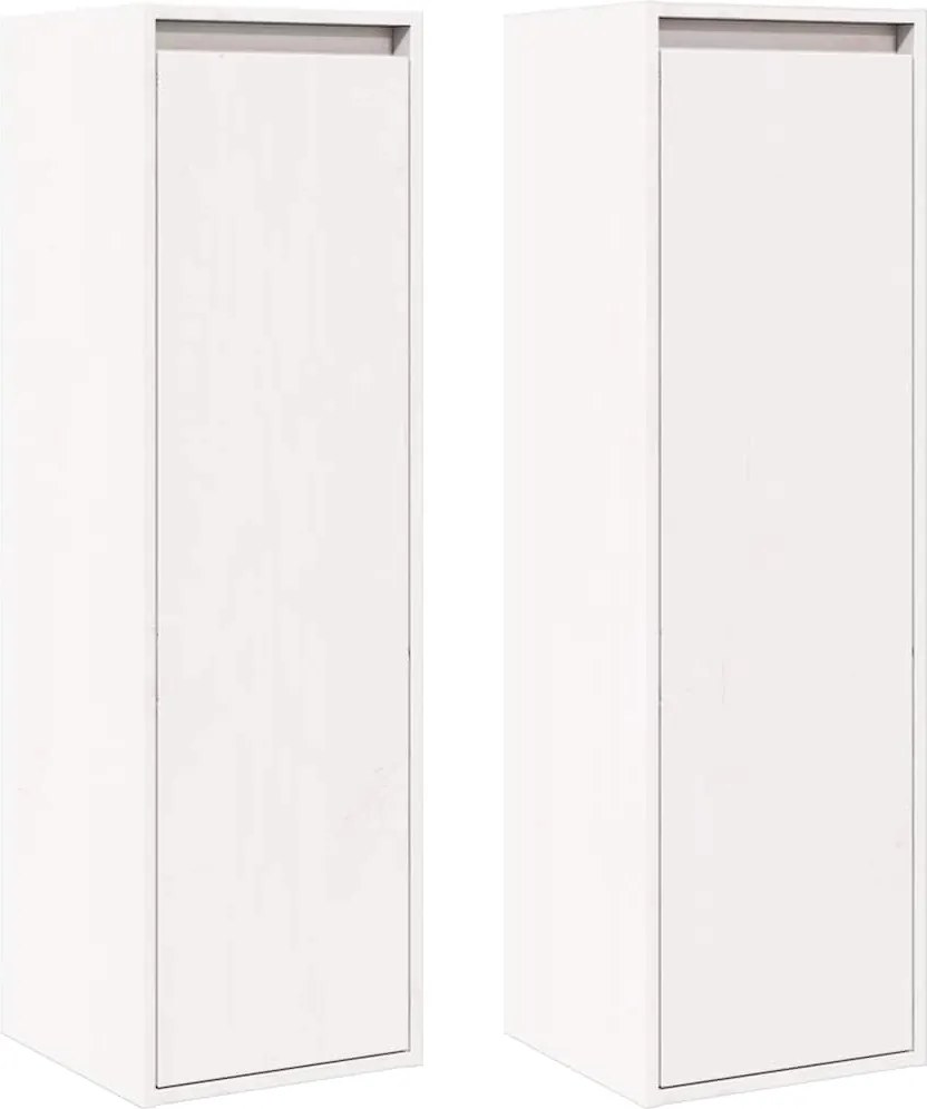 vidaXL Dulapuri de perete, 2 buc., 30x30x100 cm, lemn masiv de pin