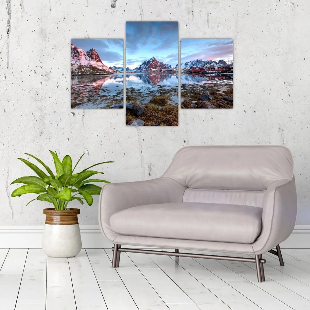 Tablou - Răsărit de soare deasupra Reine (90x60 cm)