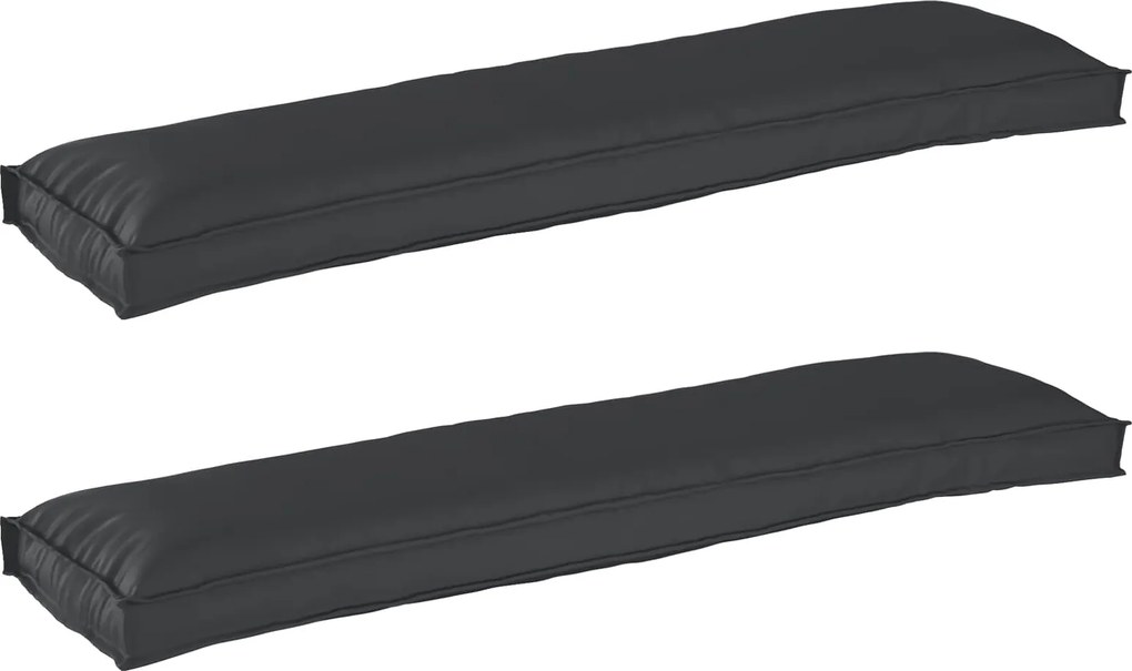 vidaXL Set de perne pentru palet 2 pcs Negru 150 x 40 x 8 cm