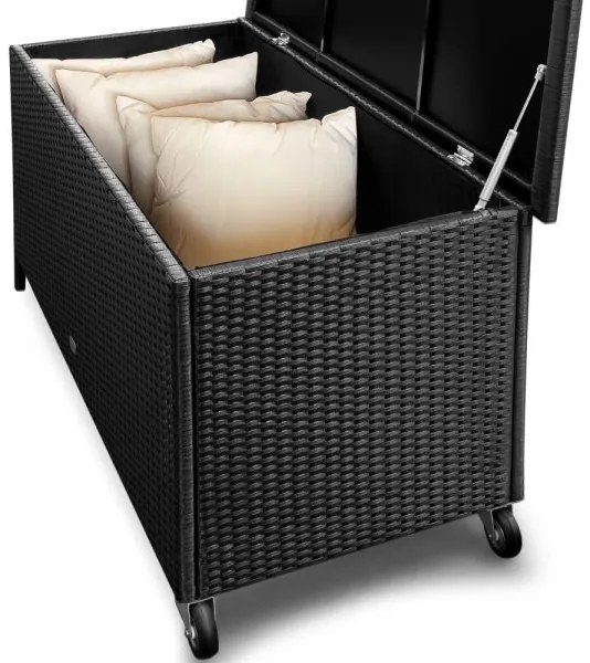 Deuba Cutie Depozitare Rattan - Negru