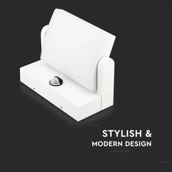 Aplică LED de exterior cu senzor LED/17W/230V 4000K IP65 alb