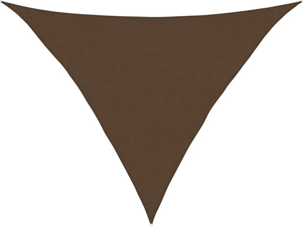 vidaXL Pânză parasolar, maro, 5x5x6 m, HDPE, 160 g/m²