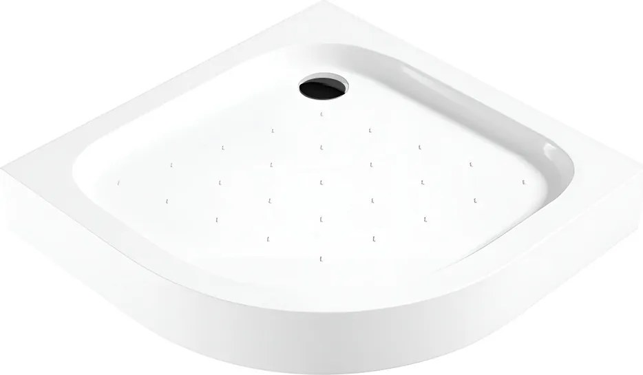 Cădiță de duș acrilică curbată Klonberg 80x80