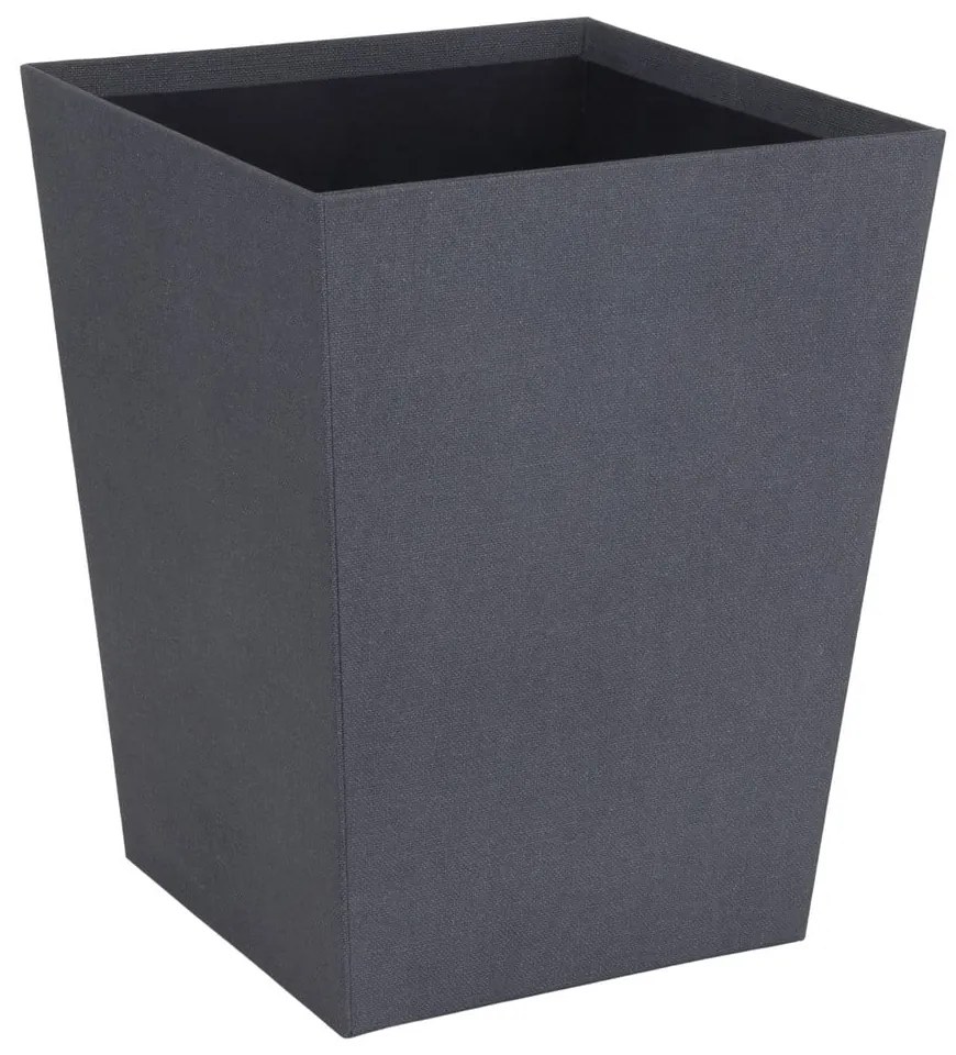 Coș de gunoi negru pentru birou Sofia Canvas Paper Laminate – Bigso