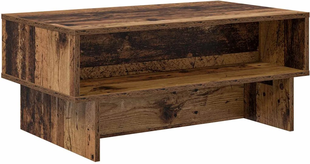 vidaXL Masă de cafea Lemn vechi 80 x 46 x 35 cm Lemn compozit