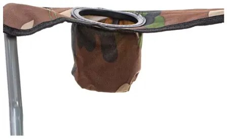 JAKS Scaun de pescuit cu baldachin Panama camo 23672