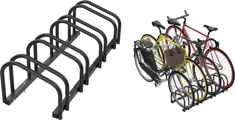 Depozit exterior pentru 4 biciclete, negru