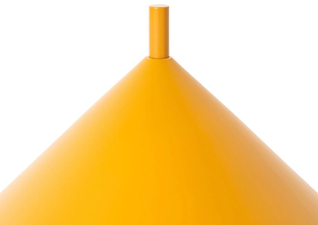 Lampa de masa de design galben - Triangolo