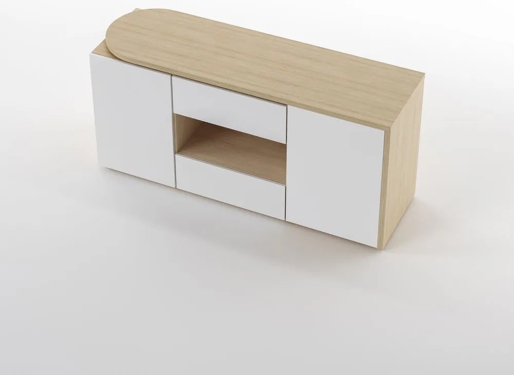 Birou cu blat cu aspect de lemn de stejar 48x159 cm Tango – TemaHome