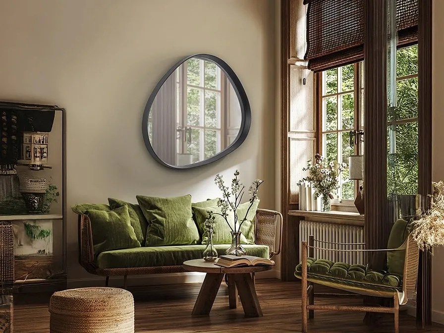 Oglinda decorativa moderna Julie negru