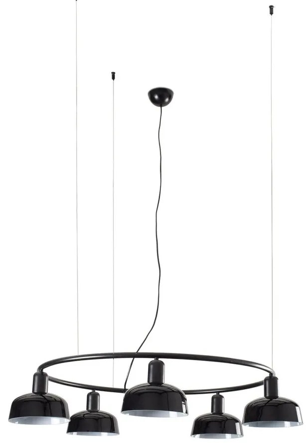 Lustra suspendata design modern TATAWIN S negru