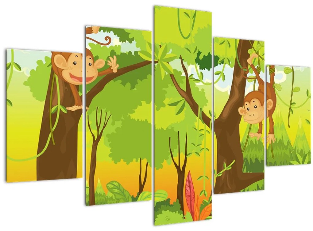 Tablou - Maimuțe (150x105 cm)