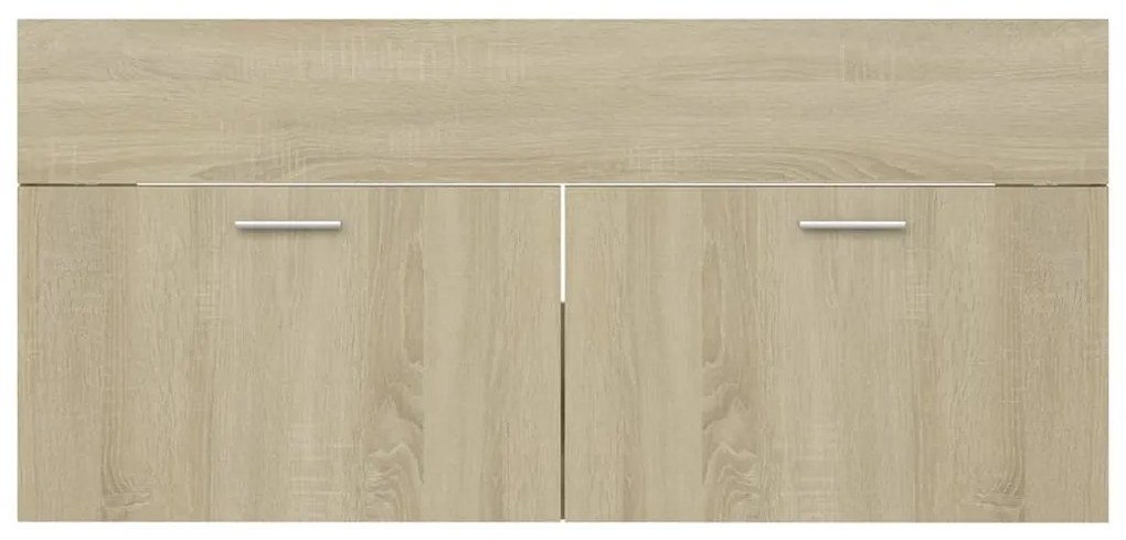 Set mobilier baie, stejar sonoma, PAL Stejar sonoma, 100 x 38.5 x 46 cm