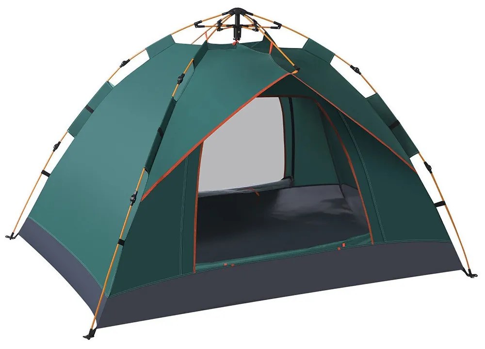 Cort pentru 3 persoane 2x2x1,35m, verde