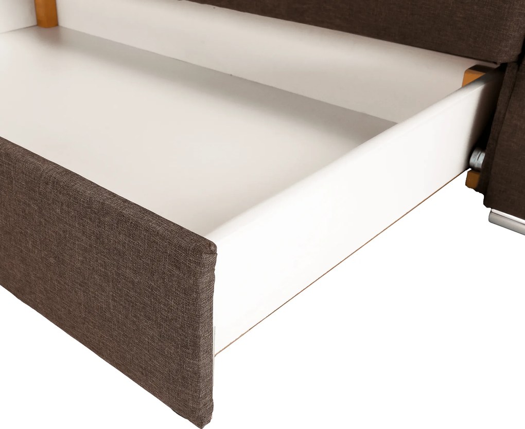 Colţar, gri-maro Taupe, SEGORIA LUX