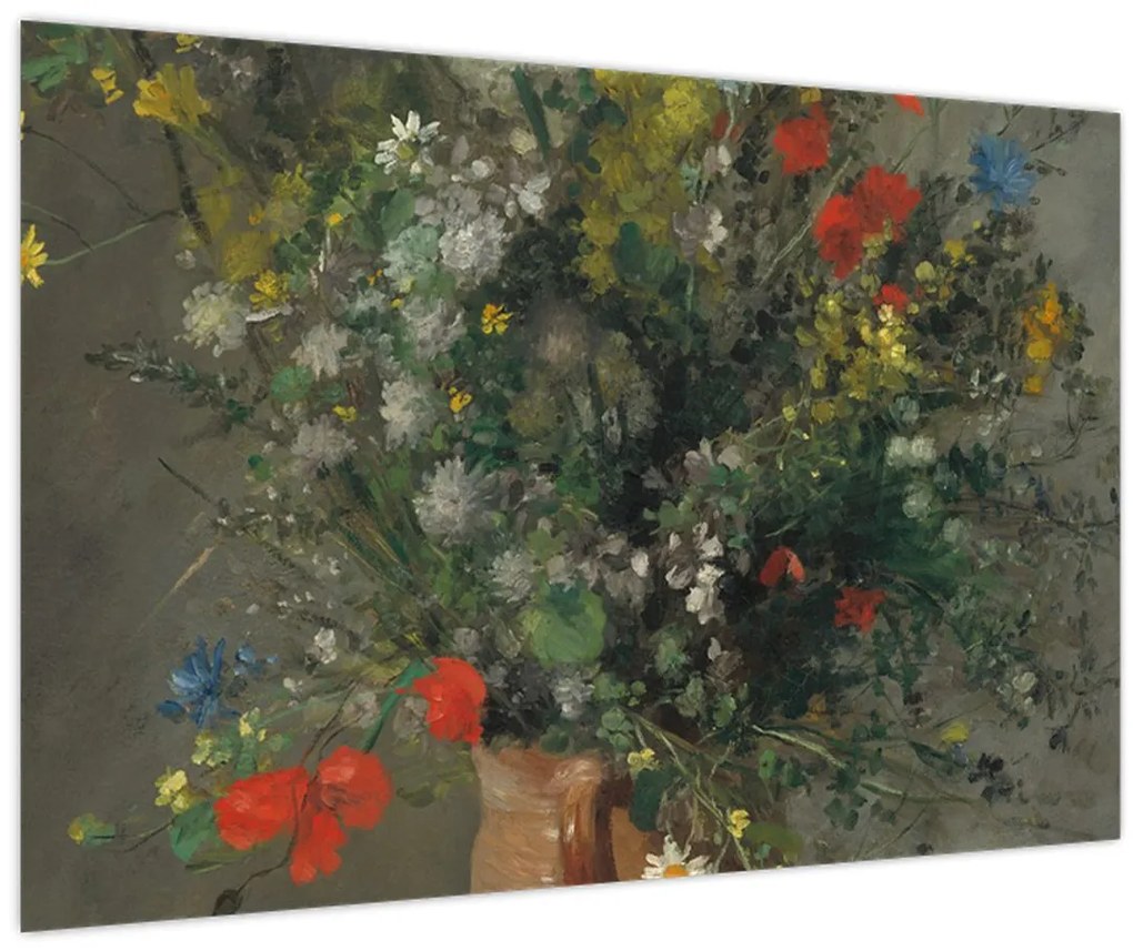 Tablou - Auguste Renoir, Flowers in a Vase, reproducere (90x60 cm)