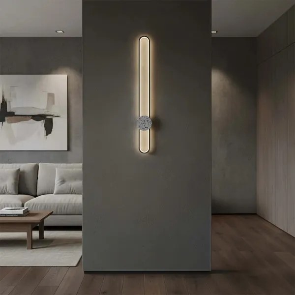 Aplica de perete FLORENTYNA LED/24W/230V 4000K negru/alb