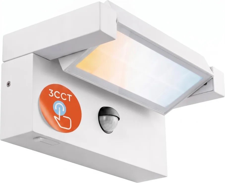 Aplică LED de exterior cu senzor LED/25W/230V IP54 albă
