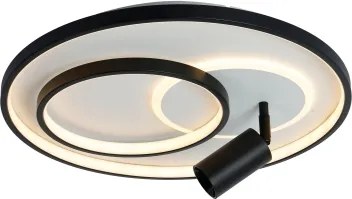 Brilagi - Plafonier LED dimabil UNITY LED/60W/230V + 1xGU10/3W alb/negru +cu telecomandă