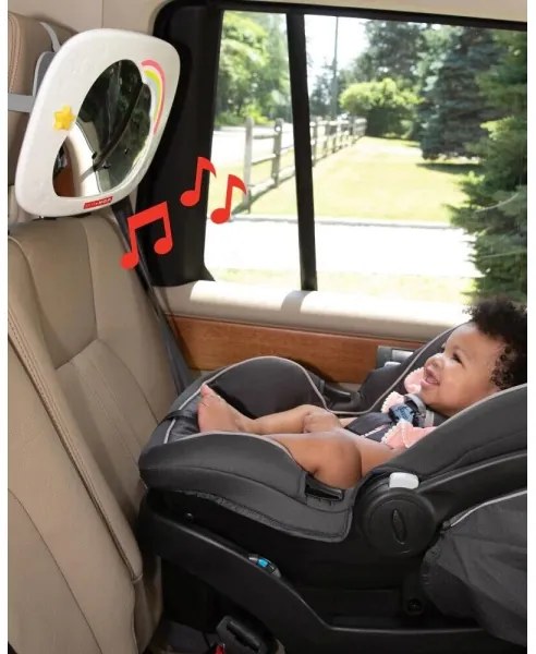 Skip Hop - Oglindă auto pentru copii LINING CLOUD, 3xAA