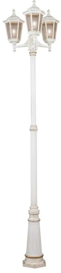 Stalp exterior stil clasic IP43 H255 Puchberg AL 11K/82579 weiß-gold/rauch OR