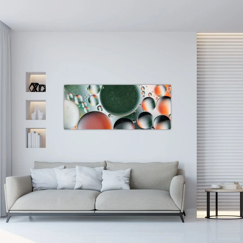 Tablou abstract - buline (120x50 cm)