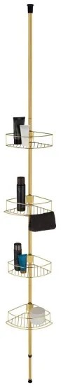 WENKO 24569100-Poliță de colț DOLCEDO 31x275 cm auriu