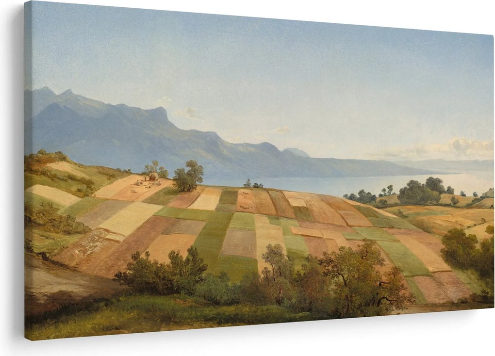 Tablou - Alexandre Calame, Swiss Landscape, reproducere (90x60 cm)