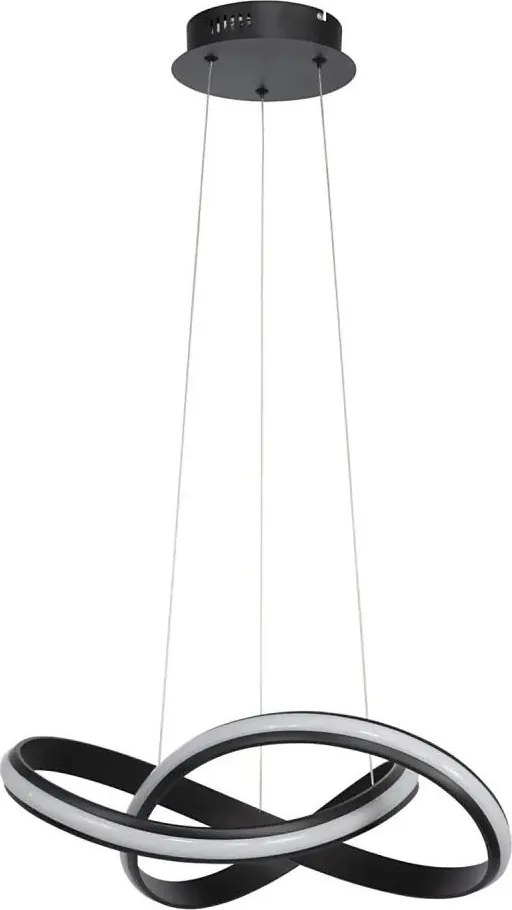 Candelabru LED reglabil suspendat pe cablu SALO LED/28W/230V 3000K negru