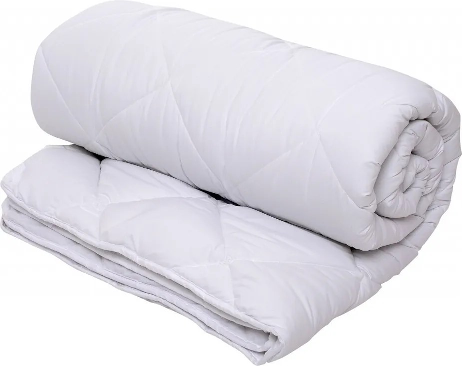 Pilota de iarna, Blanche, microfibra matlasata, 180x200 cm, 350g/mp, calduroasa