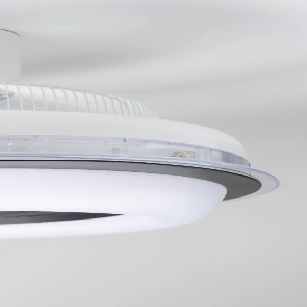 Plafonieră LED dimabilă cu ventilator Brilagi RONDA LED/48W/230V negru + telecomandă