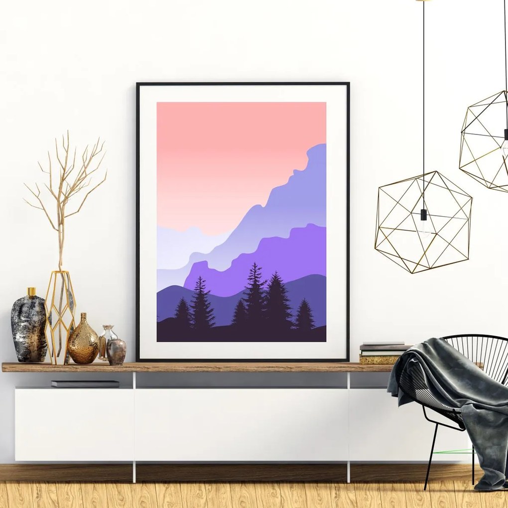 Poster - Peisaj montan (A4)