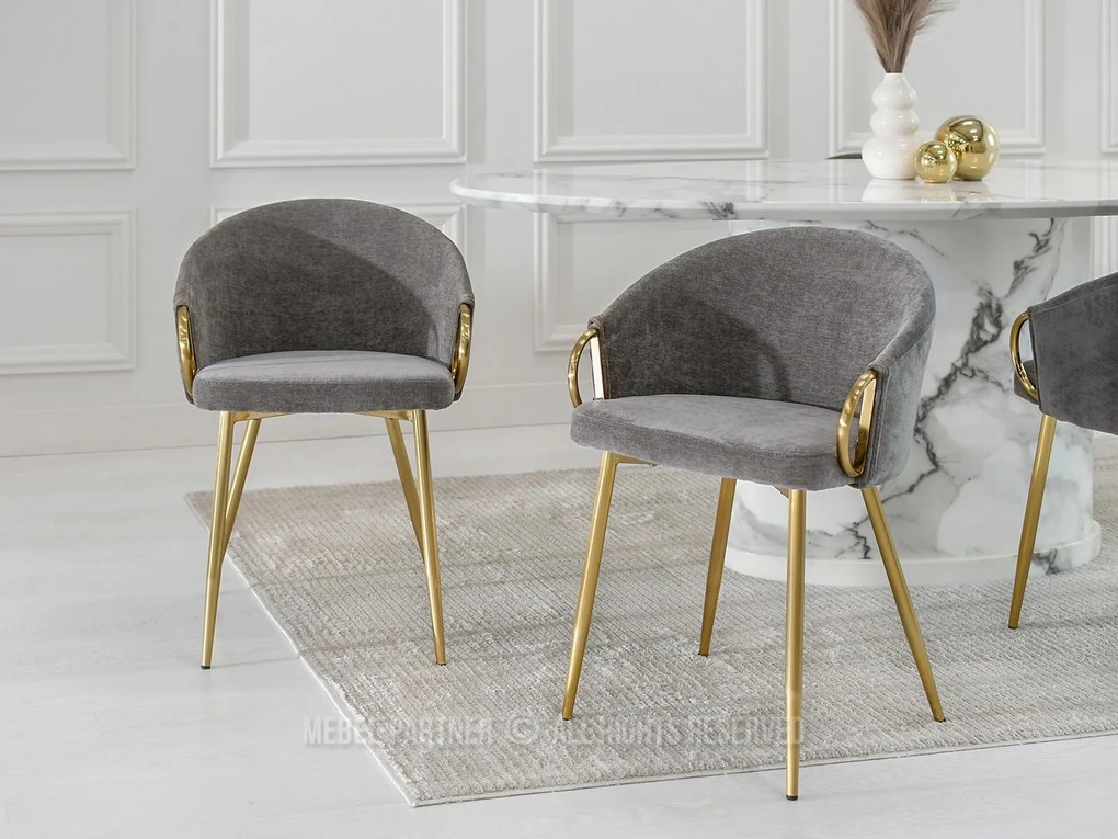 Scaun Carma K (gri + auriu). 1111003