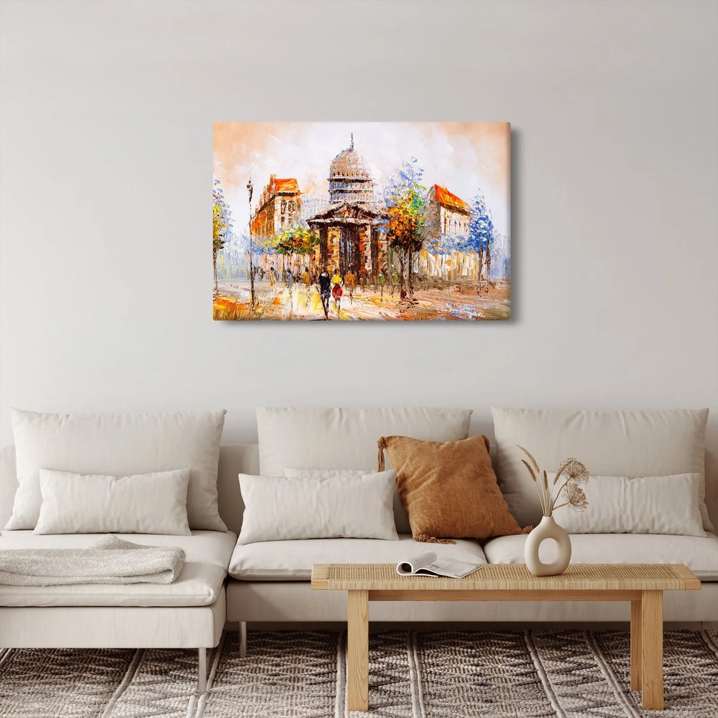 Tablou - Monument de oraș pictat (90x60 cm)
