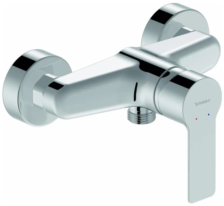 Duravit D-CODE - baterie bideu pentru montaj pe perete, crom lucios (DC4230001010)