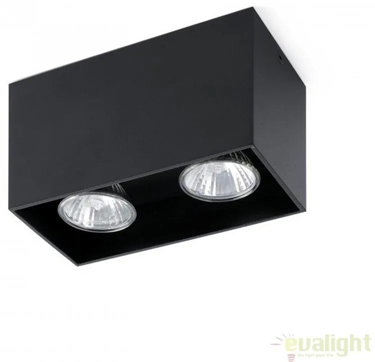 Plafoniera design modern minimalist TECTO-2 negru 63273