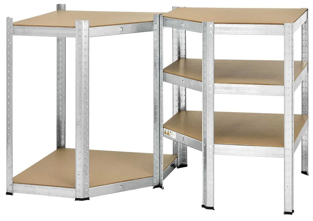 Raft de colt „Colt” 180 x 70 x 40-70 cm
