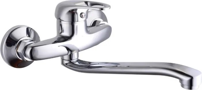 Baterie sanitara Rosberg R57100AZ8, 0,9 mPa, Orizontala, Montare pe perete, Oel inoxidabil