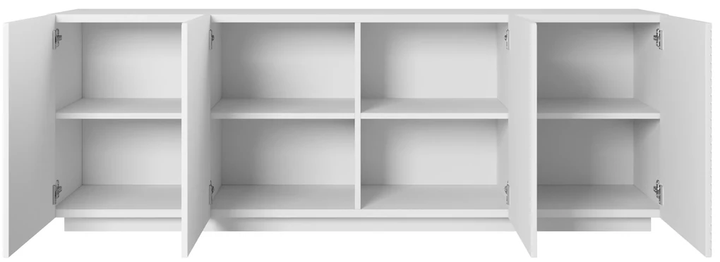 Comoda Asha 200 cm - alb mat