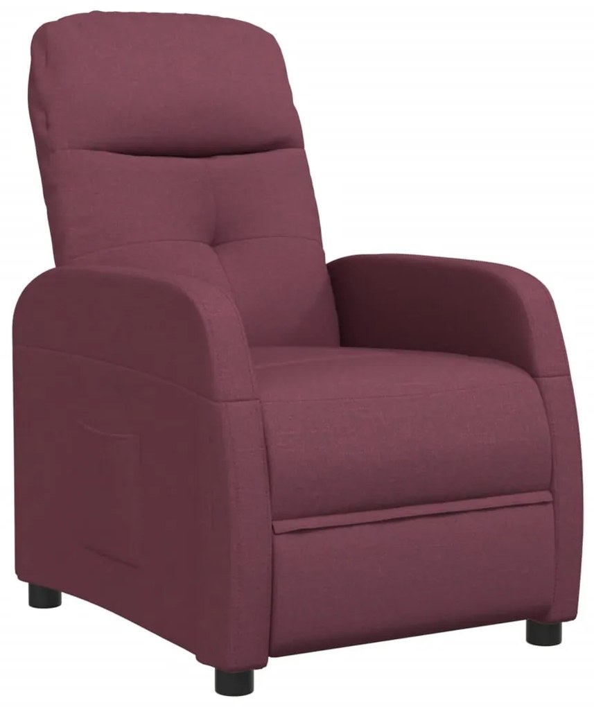 289823 vidaXL Fotoliu rabatabil, violet, material textil