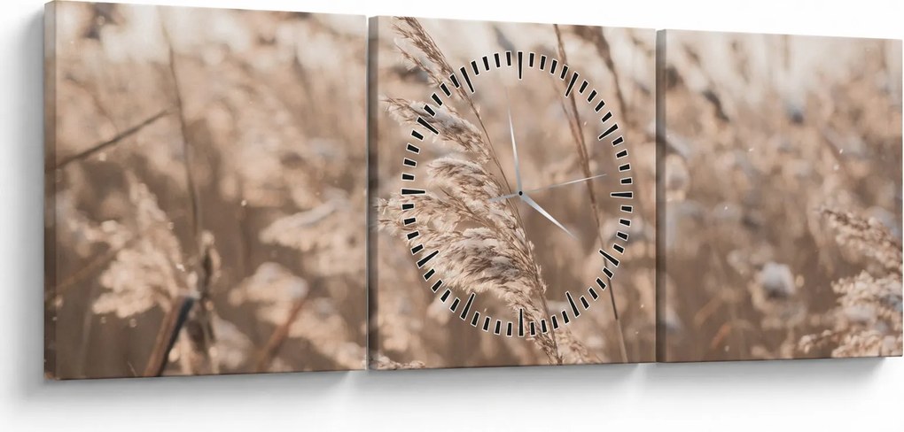 Tablou - Adiere de luncă (cu ceas) (90x30 cm)