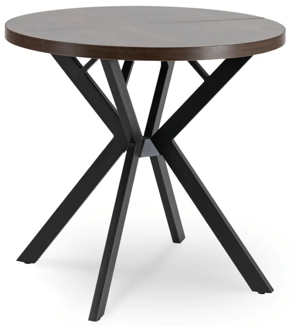 JAKS Masa rotundă extensibilă 80 - 160 cm nuc Dorian