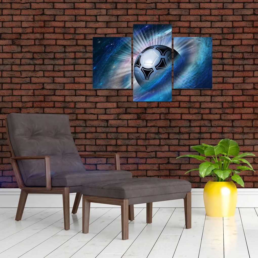 Tablou - Fotbal în spațiu (90x60 cm)