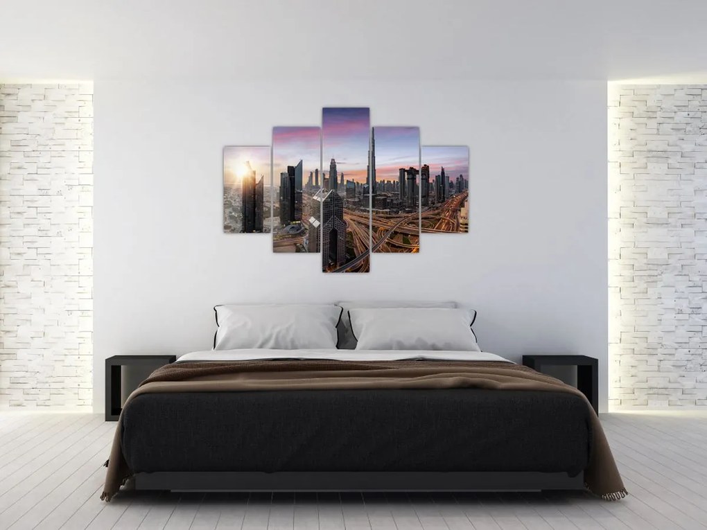 Tablou - Panorama din Dubai (150x105 cm)