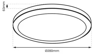 Plafonieră LED pentru baie VERA LED/24W/230V 4000K IP65 alb