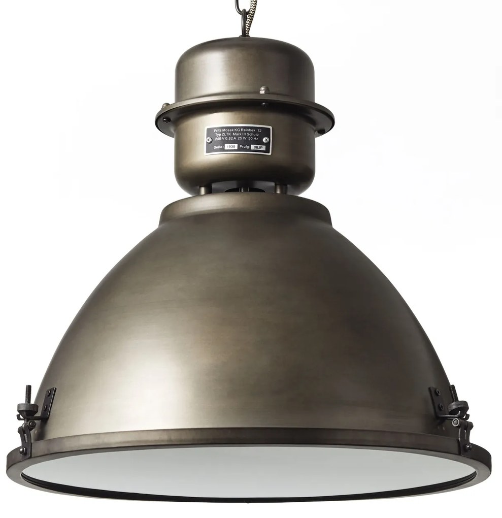 Lustra stil retro-industrial 48cm Kiki otel negru 93758/46 BL