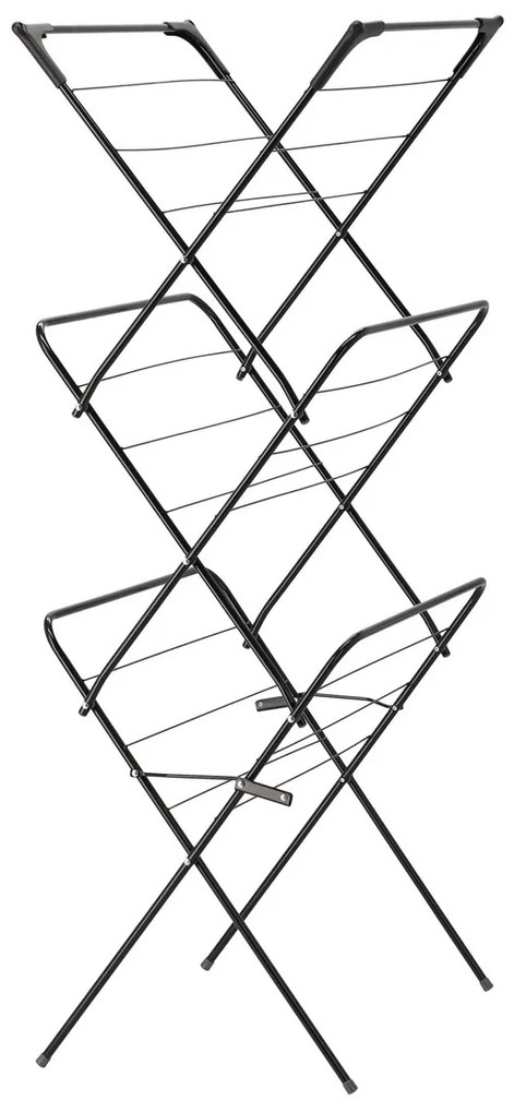 Uscător de rufe Aldotrade CAMILLA negru, 62 x 51 x 136,5 cm
