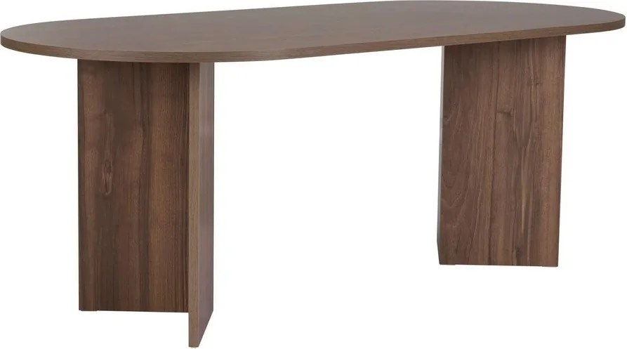 Masă de dining cu aspect de lemn de nuc 90x200 cm Sabella – Kalune Design