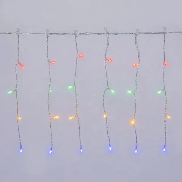 Aigostar - Instalație luminoasă de Crăciun LED pentru exterior 300xLED/8 funcții 3xAA 18x0,4m IP44 multicoloră